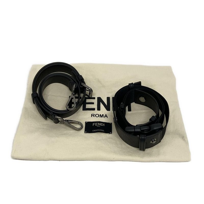 Fendi Handbag Beauty Mamma Bucket 7va478 Brown Beige And Black 3way Leather