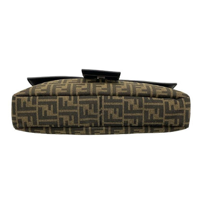 Fendi Handbag Beauty Mamma Bucket 7va478 Brown Beige And Black 3way Leather