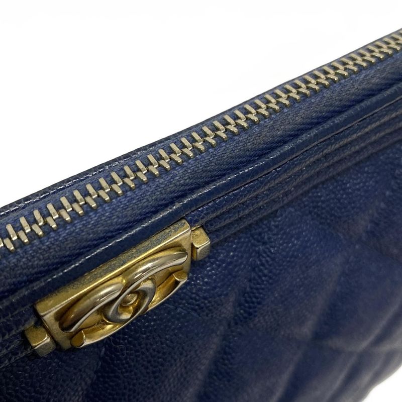Chanel Clutch Bag Boy Chanel Blue