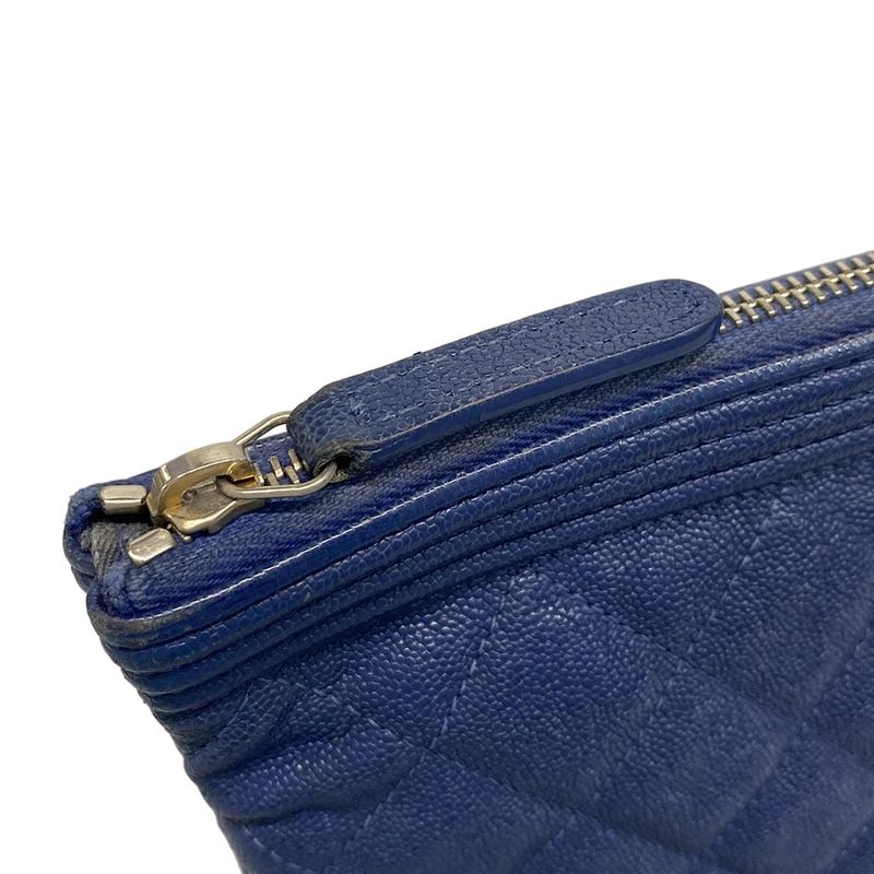 Chanel Clutch Bag Boy Chanel Blue