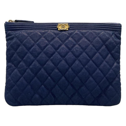 Chanel Clutch Bag Boy Chanel Blue