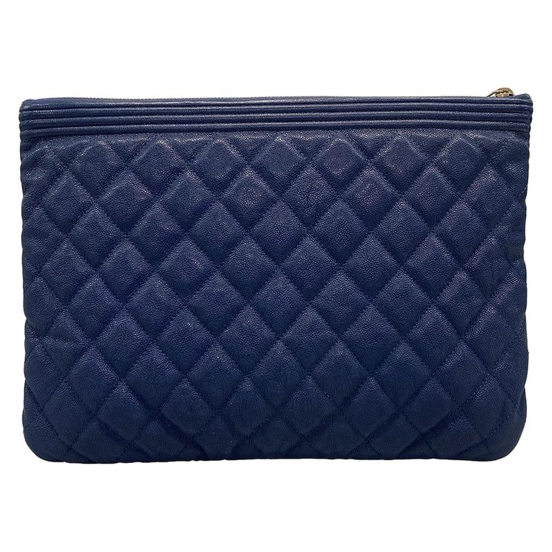 Chanel Clutch Bag Boy Chanel Blue