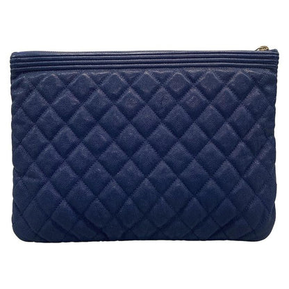 Chanel Clutch Bag Boy Chanel Blue