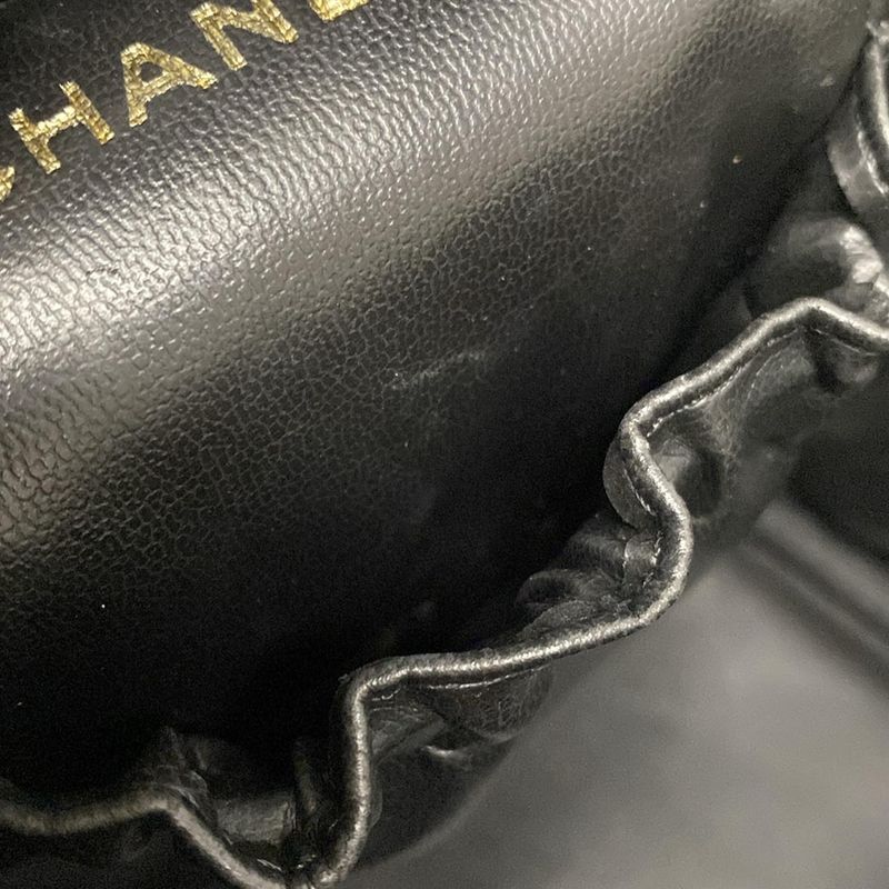 Chanel Vanity Bag - Black Gold Hardware