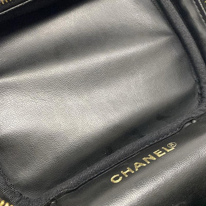Chanel Vanity Bag - Black Gold Hardware