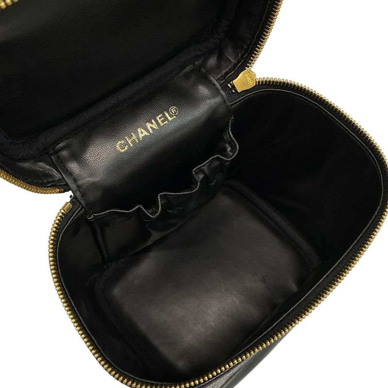 Chanel Vanity Bag - Black Gold Hardware