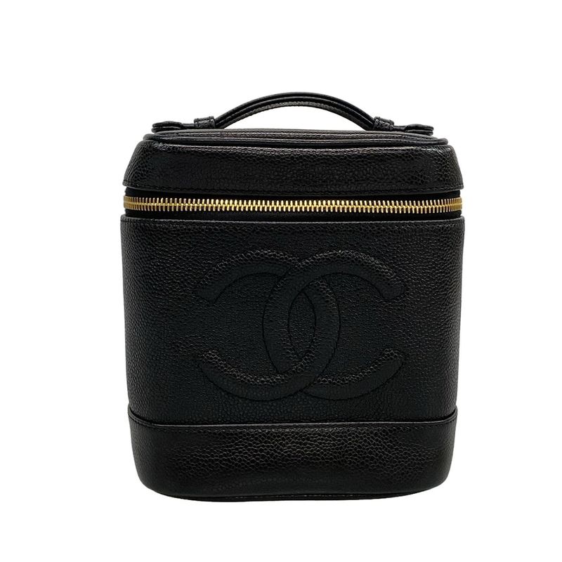 Chanel Vanity Bag - Black Gold Hardware