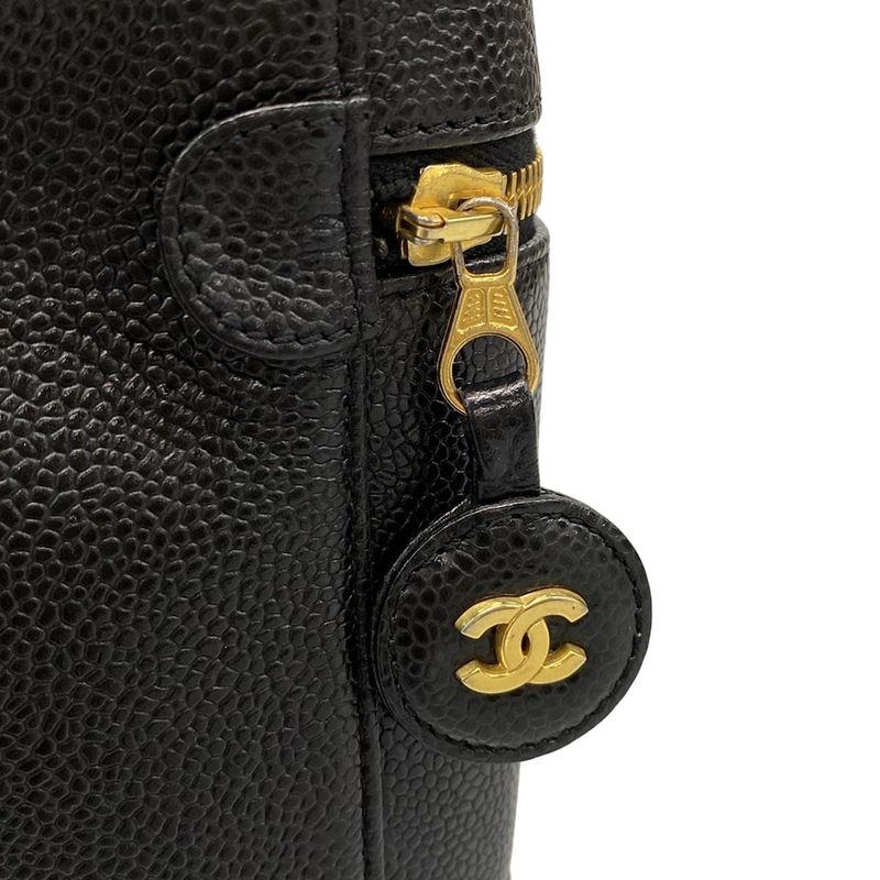 Chanel Vanity Bag - Black Gold Hardware
