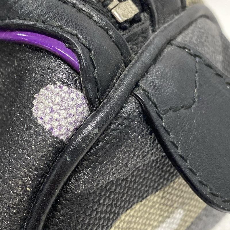 Dior/christian Dior Handbag - Gray X Black X Purple Anselm Lyle / Mini Boston /