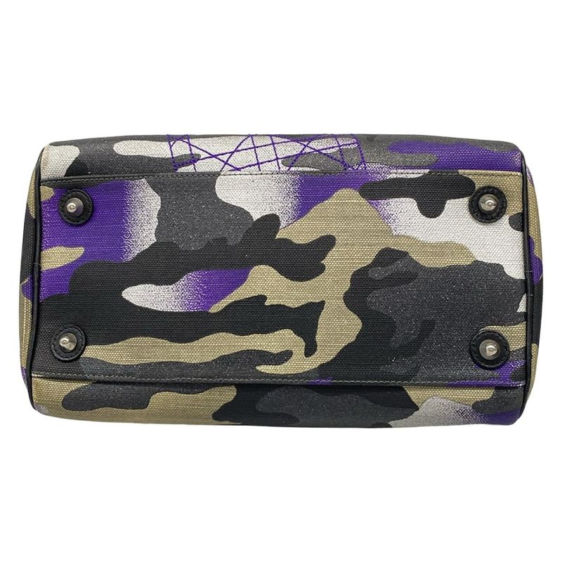 Dior/christian Dior Handbag - Gray X Black X Purple Anselm Lyle / Mini Boston /