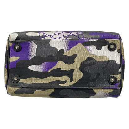 Dior/christian Dior Handbag - Gray X Black X Purple Anselm Lyle / Mini Boston /