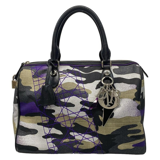 Dior/christian Dior Handbag - Gray X Black X Purple Anselm Lyle / Mini Boston /