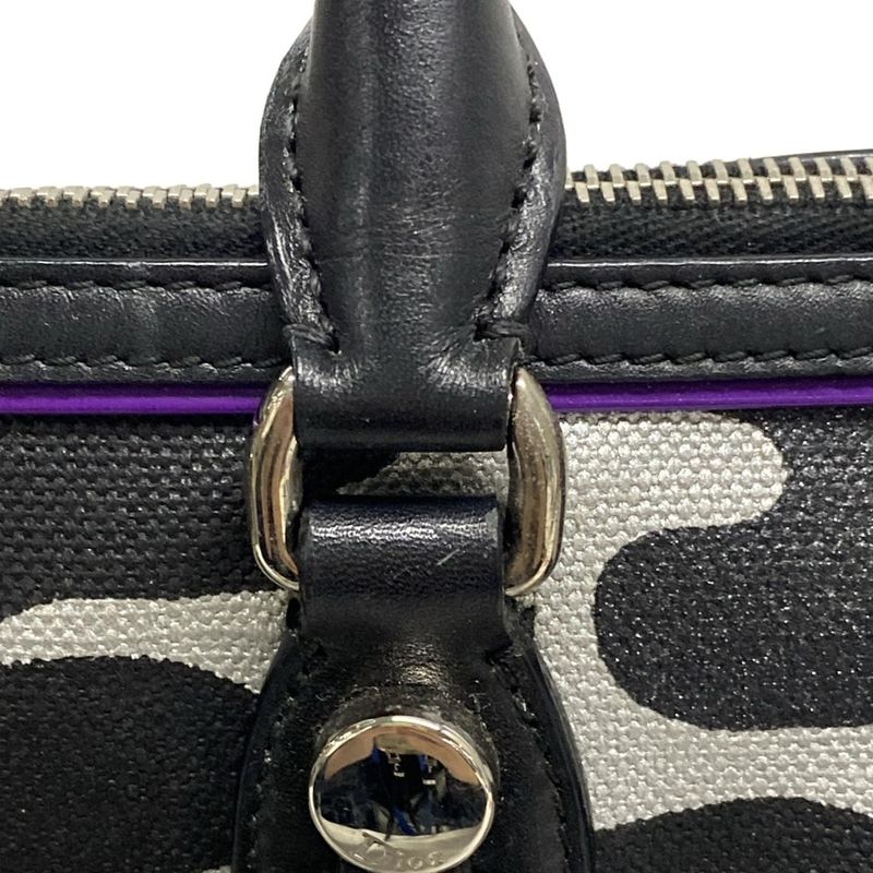 Dior/christian Dior Handbag - Gray X Black X Purple Anselm Lyle / Mini Boston /