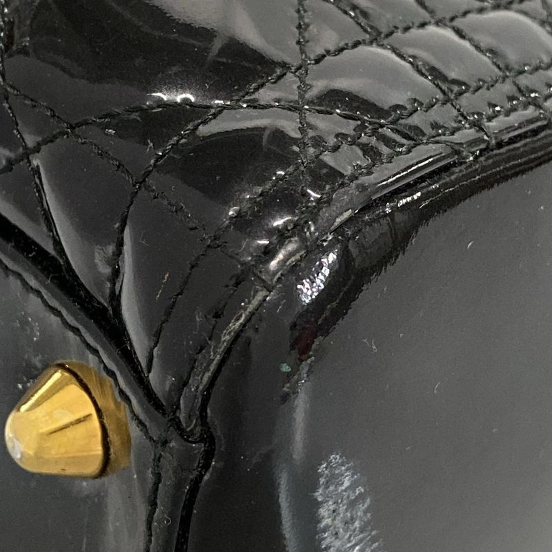 Dior/christian Dior Handbag Lady Dior Large Bag Black Leather