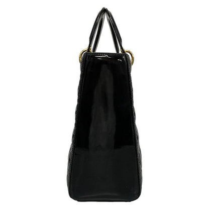 Dior/christian Dior Handbag Lady Dior Large Bag Black Leather