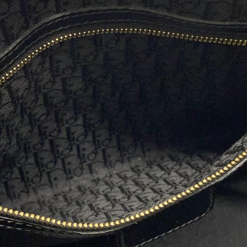 Dior/christian Dior Handbag Lady Dior Large Bag Black Leather
