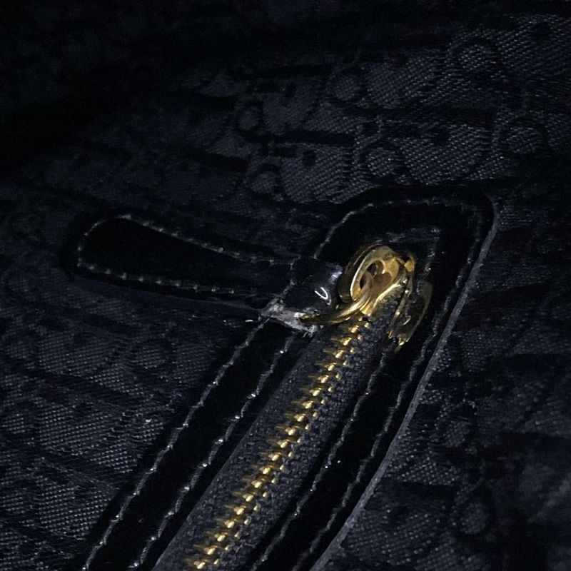 Dior/christian Dior Handbag Lady Dior Large Bag Black Leather