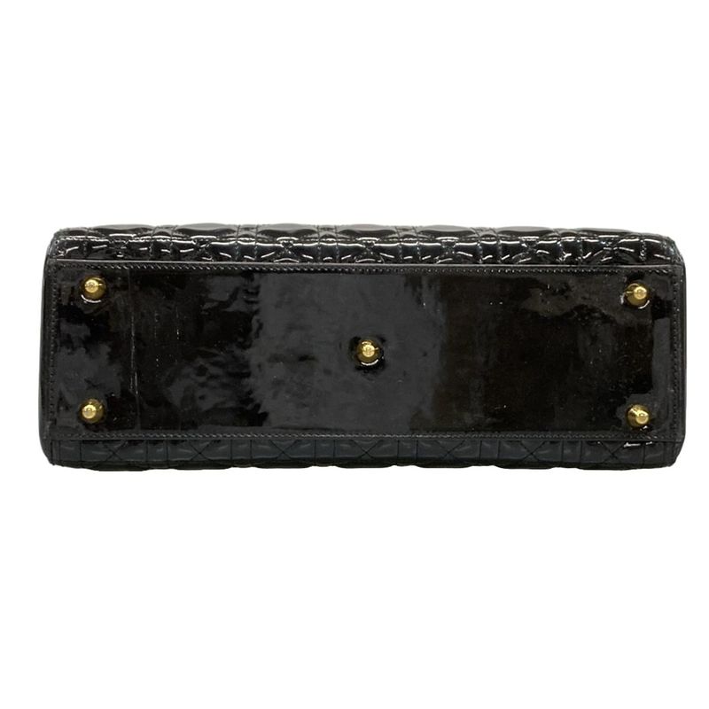 Dior/christian Dior Handbag Lady Dior Large Bag Black Leather