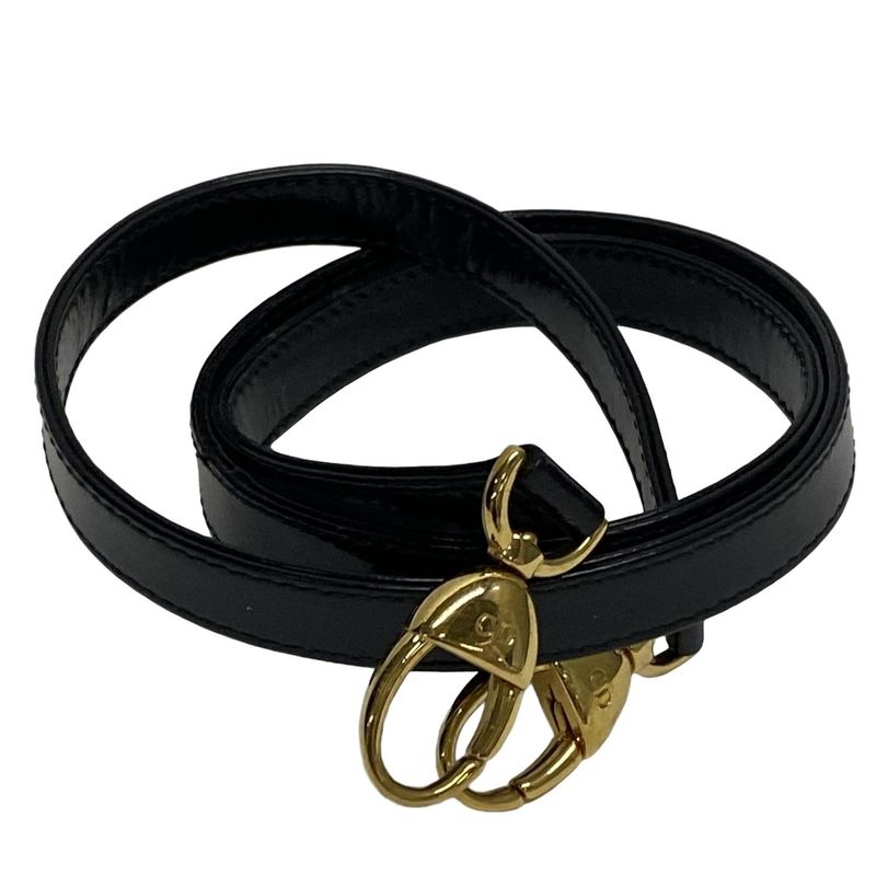 Dior/christian Dior Handbag Lady Dior Large Bag Black Leather