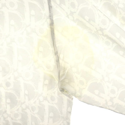 DIOR 21SS Oblique Patterned Silk Long Sleeved Shirt White 013c502a5141