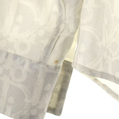 DIOR 21SS Oblique Patterned Silk Long Sleeved Shirt White 013c502a5141