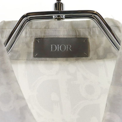 DIOR 21SS Oblique Patterned Silk Long Sleeved Shirt White 013c502a5141