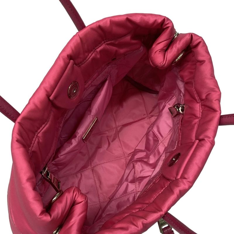 Prada Handbag Tessuto Bomber Pink Leather