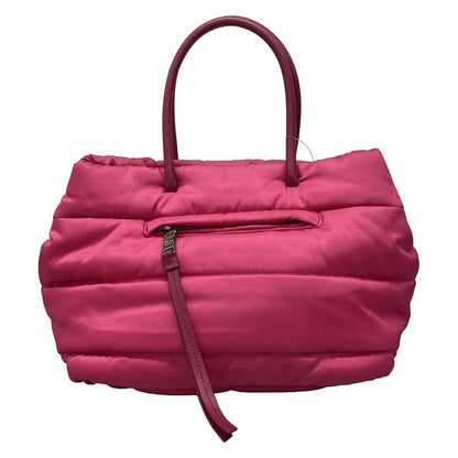Prada Handbag Tessuto Bomber Pink Leather