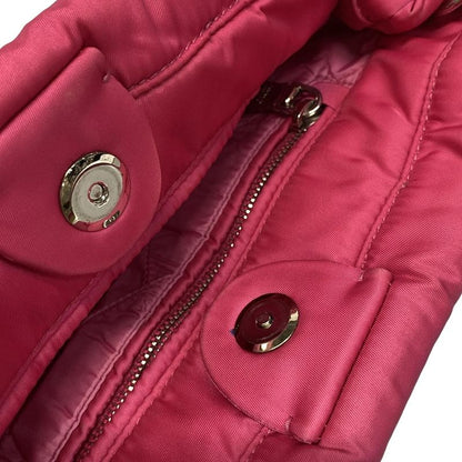 Prada Handbag Tessuto Bomber Pink Leather