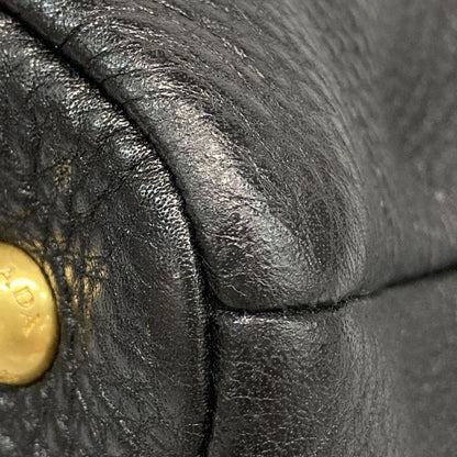 Prada Tote Bag - Black Leather Tag Leather