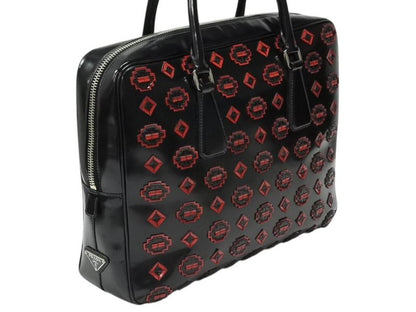 Prada Handbag Patent Leather Black — view 4
