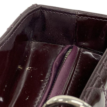Dior/christian Dior Handbag Lady Dior Large Bag Purple Leather
