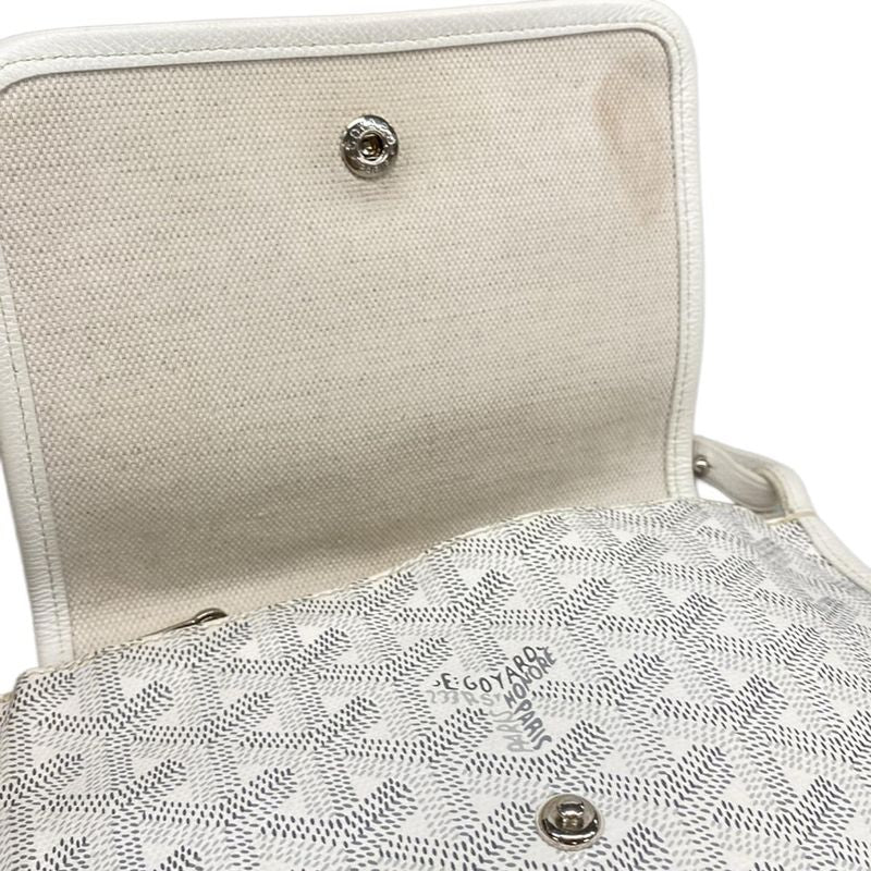 Goyard Shoulder Bag Plume White Leather
