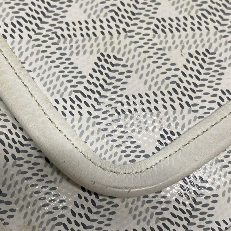 Goyard Shoulder Bag Plume White Leather