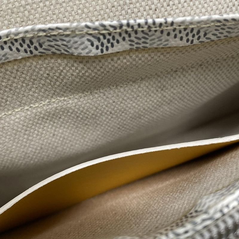 Goyard Shoulder Bag Plume White Leather