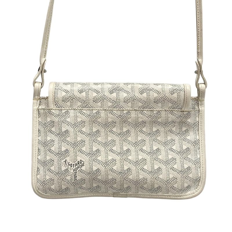 Goyard Shoulder Bag Plume White Leather