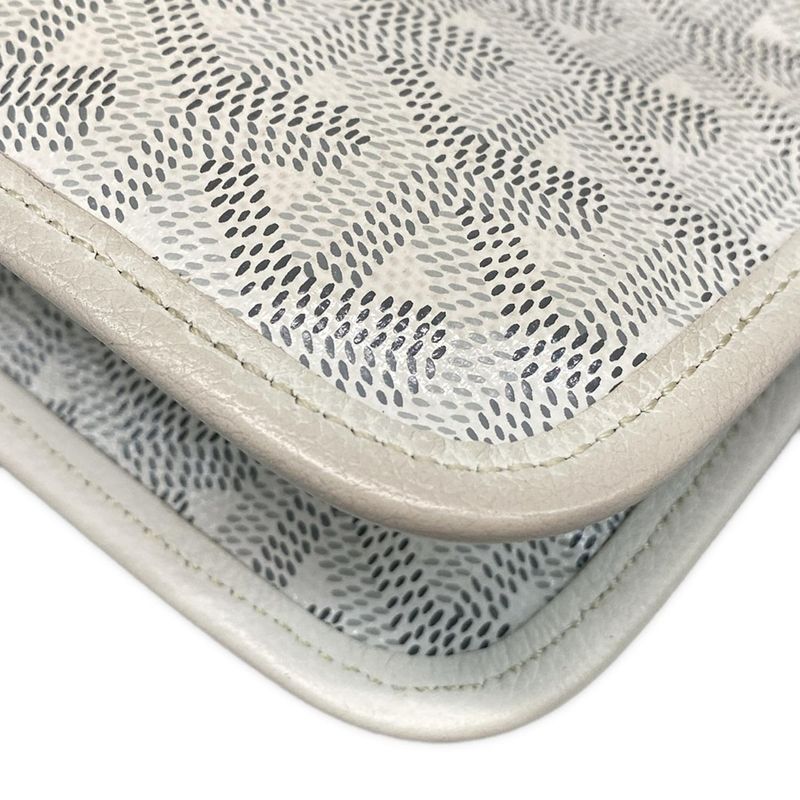 Goyard Shoulder Bag Plume White Leather