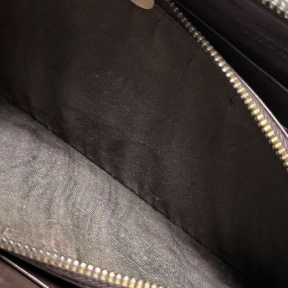 Bottega Veneta Round Zipper Long Wallet Intrecciato Calf Leather Dark Brown Men