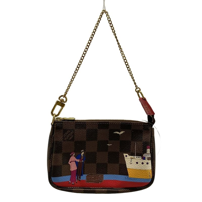 Louis Vuitton Handbag Damier Mini Pochette Accessoire N41667 Ebène×multi