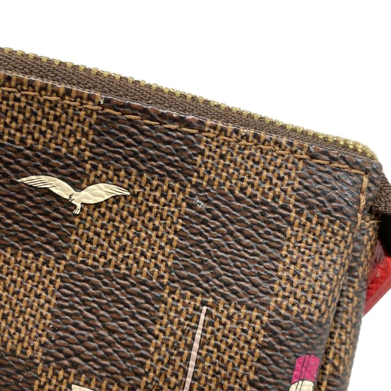 Louis Vuitton Handbag Damier Mini Pochette Accessoire N41667 Ebène×multi