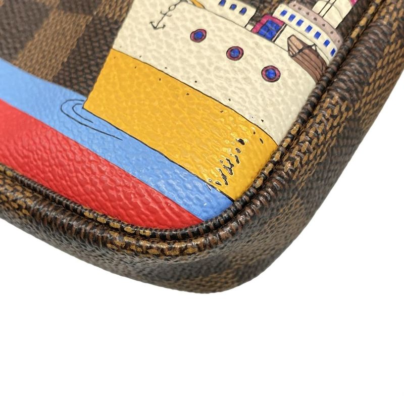 Louis Vuitton Handbag Damier Mini Pochette Accessoire N41667 Ebène×multi