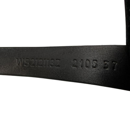 Hermes Short Boots 37 Women's Veo Black Kelly Buckle/silver Hardware Mouton