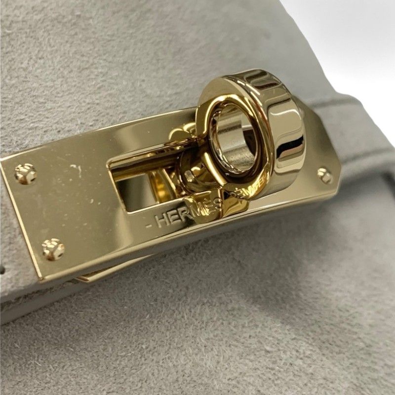 Hermes Game Sneakers Shoes Suede Beige Pink Gold Kelly Hardware Slip-on