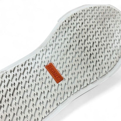 Hermes Game Sneakers Shoes Suede Beige Pink Gold Kelly Hardware Slip-on