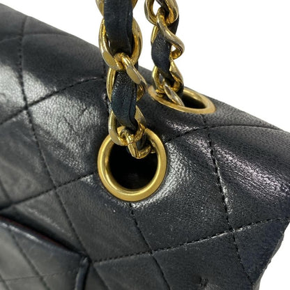 Chanel Shoulder Bag Double Flap Matelasse A01112 Black Chain Shoulder/gold