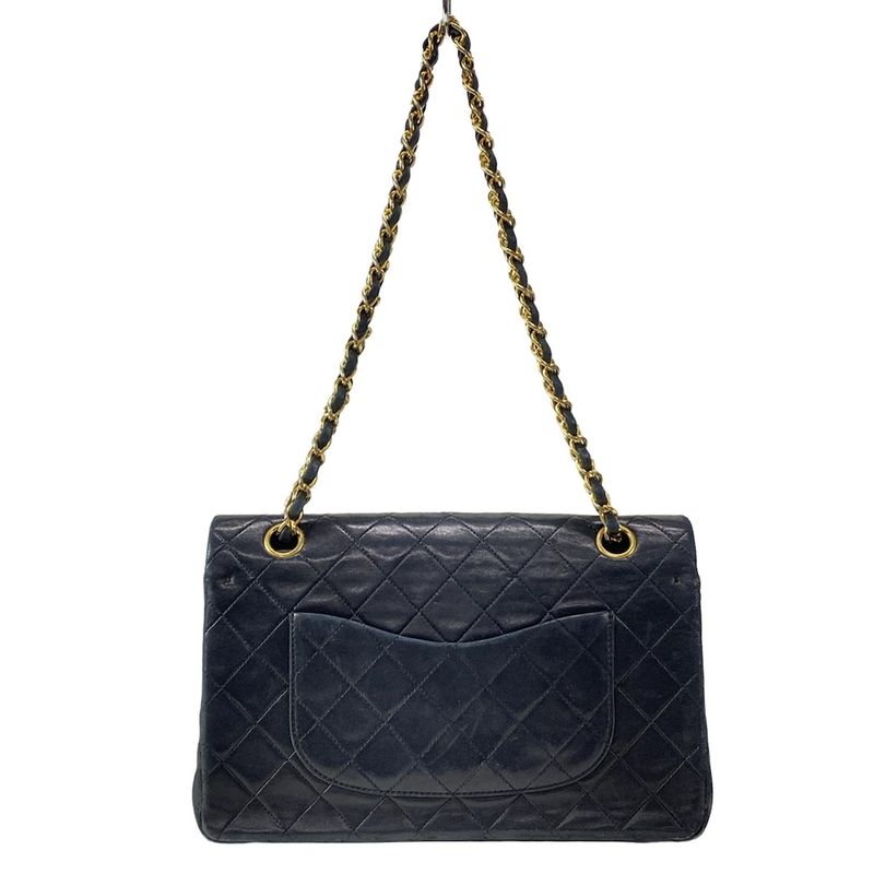 Chanel Shoulder Bag Double Flap Matelasse A01112 Black Chain Shoulder/gold