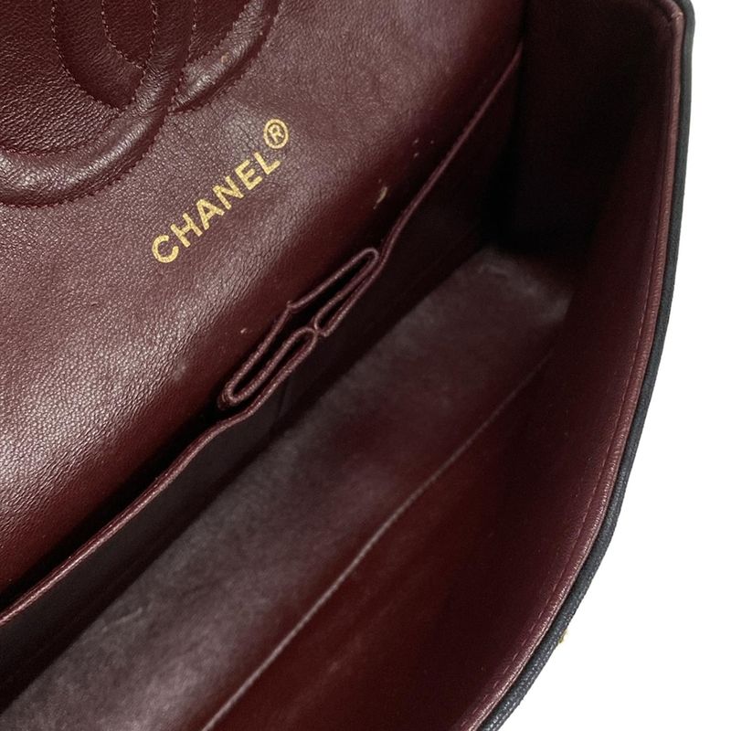 Chanel Shoulder Bag Double Flap Matelasse A01112 Black Chain Shoulder/gold