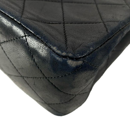 Chanel Shoulder Bag Double Flap Matelasse A01112 Black Chain Shoulder/gold