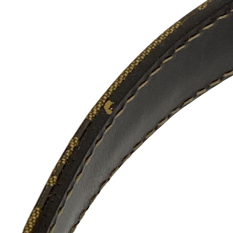 Fendi Handbag Mamma Bucket Zucchino Pattern 26424 Beige And Dark Brown