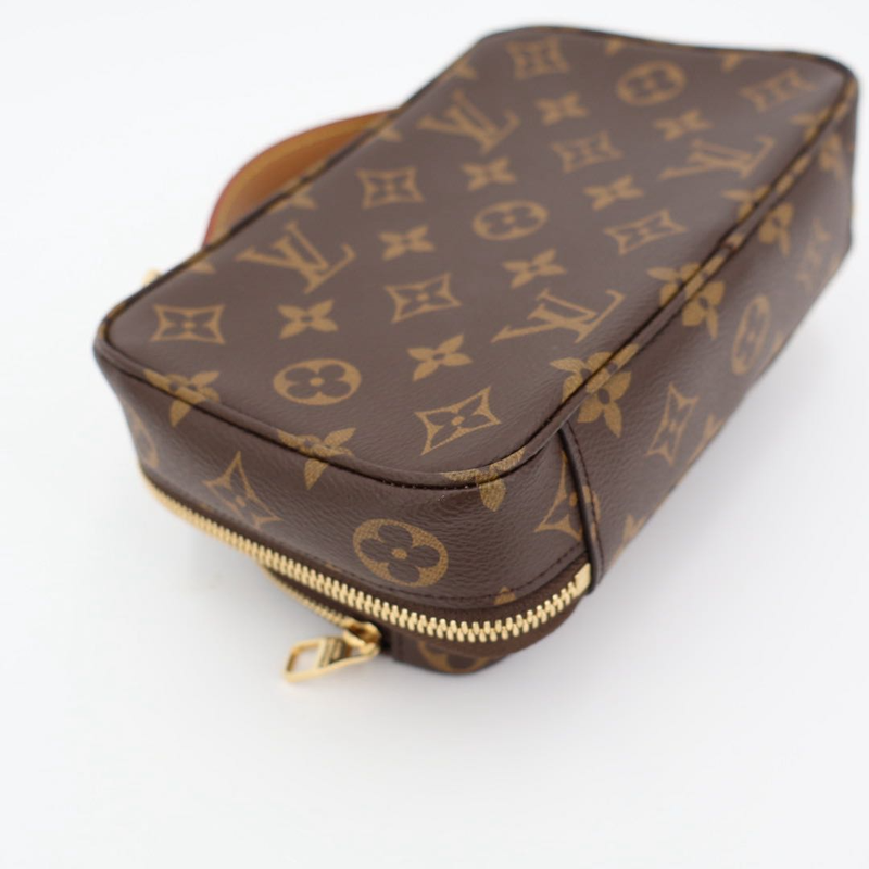 Louis Vuitton Utility Crossbody Shoulder Bag PVC Coated Canvas Leather Monogram